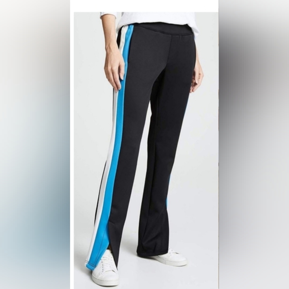 Pam & Gela Stripe Track Pants, Size S In Black, B… - image 1